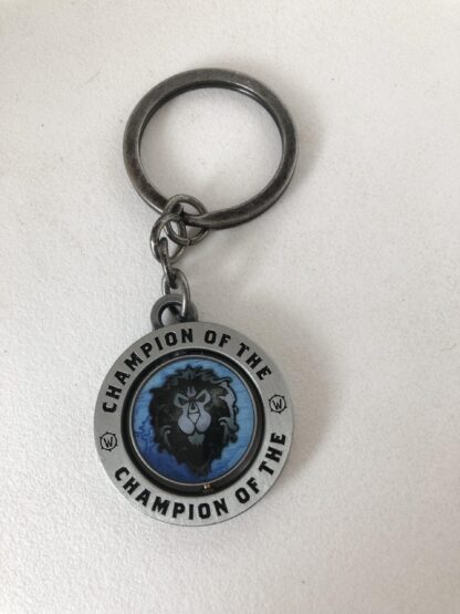 photo of WoW keychain, alliance side