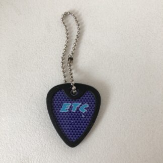 photo of guitar pick keychain