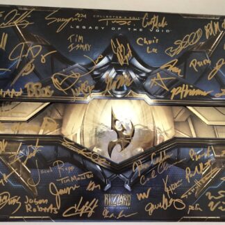 photo of signed StarCraft box