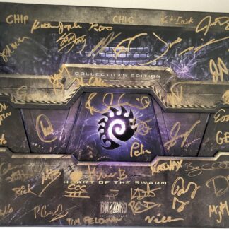 photo of signed StarCraft box