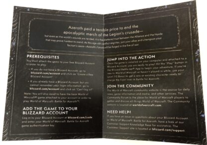 photo of inside of game key card